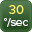 30°/sec rotation speed